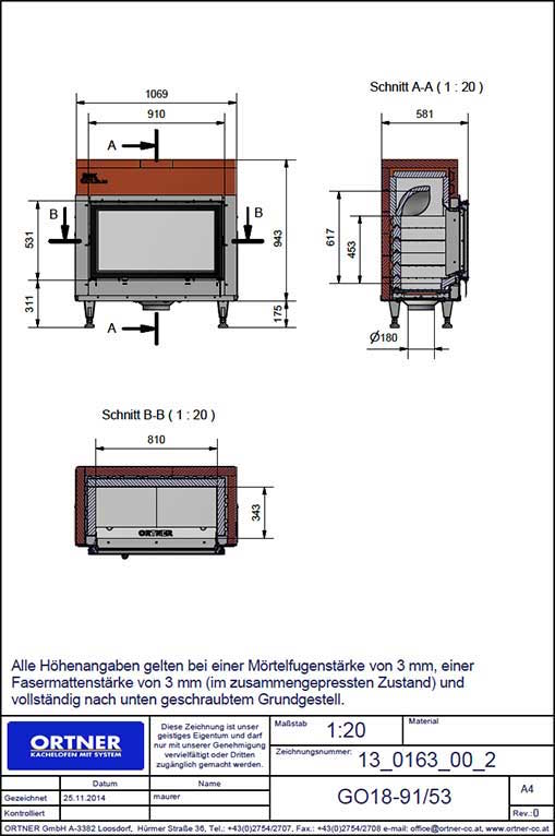 Ortner AT - Camere di combustione tecnologiche e dall'alto rendimento - esempio 2